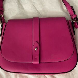 Brand New Gap ho Pink leather hang bag adjustable strap